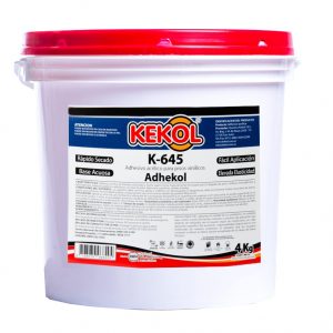 Adhesivo Epoxi Bicomponente Kekol Piso Madera K300 1kg Color Gris
