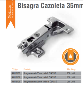 Bisagras cazoleta | Ezequiel Maderas